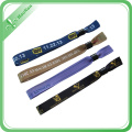 2016 Newest Style Woven Fabric Wristband with Recycling Use Beads